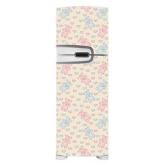 Adesivo Decorativo de Geladeira - Ursos Azuis e Rosas - 716gel