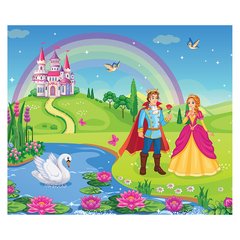 Papel de Parede Adesivo Infantil Castelo Princesa Quarto Menina - 725pc na internet