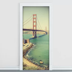 Adesivo Decorativo de Porta - Ponte Golden Gate - 735cnpt