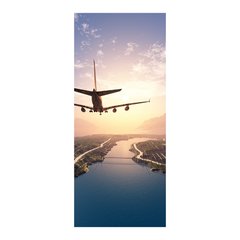 Adesivo Decorativo de Porta - Avião - 738cnpt na internet