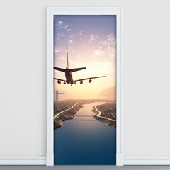 Adesivo Decorativo de Porta - Avião - 738cnpt