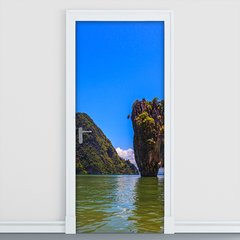 Adesivo Decorativo de Porta - Praia - Tailândia - 741cnpt