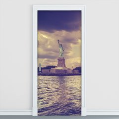 Adesivo Decorativo de Porta - Estátua da Liberdade - 755cnpt