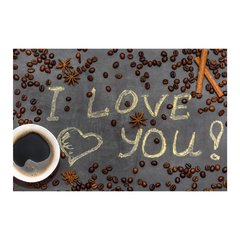 Painel Adesivo de Parede - Amor - Café - 757pn - comprar online