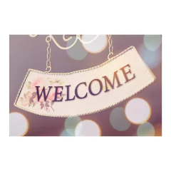 Painel Adesivo de Parede - Welcome - Bem Vindo - 763pn - comprar online
