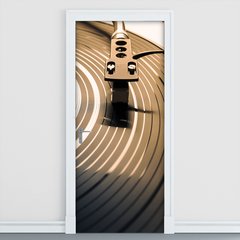 Adesivo Decorativo de Porta - Toca Discos - Vitrola - 766cnpt