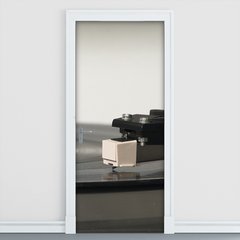 Adesivo Decorativo de Porta - Toca Discos - Vitrola - 767cnpt