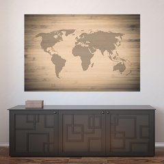 Painel Adesivo de Parede - Mapa Mundi - 769pn