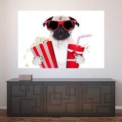 Painel Adesivo de Parede - Cachorro - Pet Shop - 772pn
