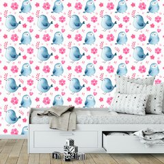 Papel de Parede Adesivo Infantil Corujinhas Quarto Bebe - 774pc