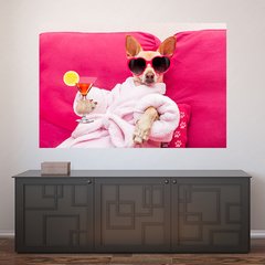 Painel Adesivo de Parede - Cachorro - Pet Shop - 775pn