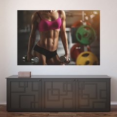 Painel Adesivo de Parede - Fitness - Academia - 787pn