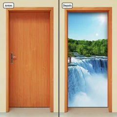 Adesivo Decorativo de Porta - Cachoeira - 788cnpt - comprar online