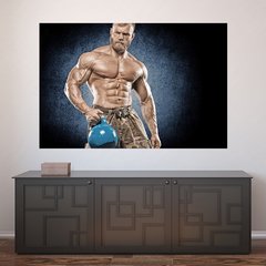 Painel Adesivo de Parede - Fitness - Academia - 793pn