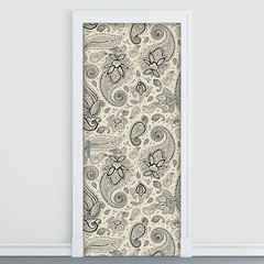 Adesivo Decorativo de Porta - Floral - 802cnpt