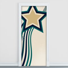 Adesivo Decorativo de Porta - Estrela - 803cnpt