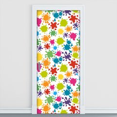Adesivo Decorativo de Porta - Manchas de Tinta - 807cnpt