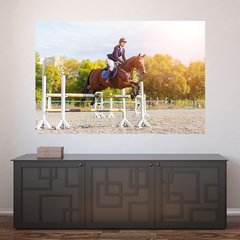 Painel Adesivo de Parede - Cavalo - Hipismo - 807pn