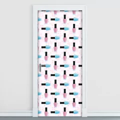 Adesivo Decorativo de Porta - Esmaltes - 808cnpt