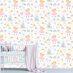 Papel de Parede Adesivo Infantil Princesa Quarto Menina - 809pc
