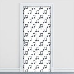 Adesivo Decorativo de Porta - Notas Musicais - 810cnpt