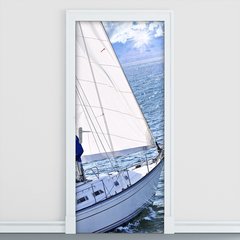 Adesivo Decorativo de Porta - Barco - 820cnpt