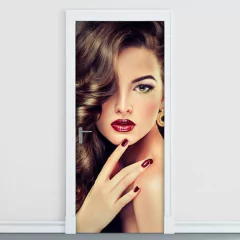 Adesivo Decorativo de Porta - Salão de Beleza - 846cnpt
