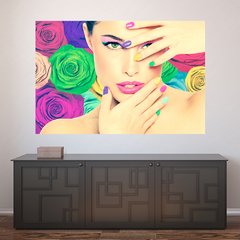 Painel Adesivo de Parede - Salão de Beleza - Manicure - 867pn