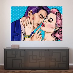 Painel Adesivo de Parede - Pin-up - Casal - 881pn