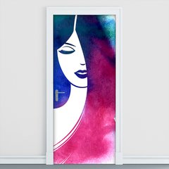 Adesivo Decorativo de Porta - Salão de Beleza - Moda - 897cnpt