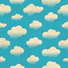 Papel de Parede Adesivo 3 Metros - Nuvens - Revestimento - 905ppb
