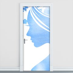 Adesivo Decorativo de Porta - Salão de Beleza - 909cnpt