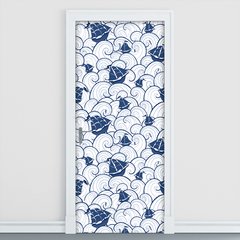Adesivo Decorativo de Porta - Infantil - Marítimo - 915cnpt