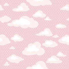 Papel de Parede Adesivo 3 Metros - Nuvens - Revestimento - 918ppb