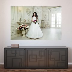 Painel Adesivo de Parede - Salão de Beleza - Noiva - 920pn