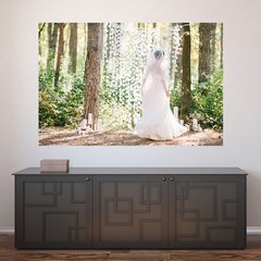Painel Adesivo de Parede - Salão de Beleza - Noiva - 923pn