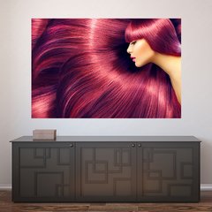 Painel Adesivo de Parede - Salão de Beleza - Cabeleireiro - 932pn