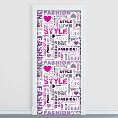 Adesivo Decorativo de Porta - Fashion - Moda - 933cnpt