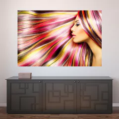 Painel Adesivo de Parede - Salão de Beleza - Cabeleireiro - 936pn