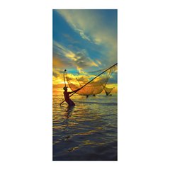 Adesivo Decorativo de Porta - Pescador - 951cnpt na internet