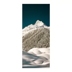 Adesivo Decorativo de Porta - Montanha - Neve - 980cnpt na internet