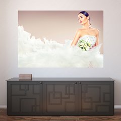 Painel Adesivo de Parede - Salão de Beleza - Noiva - 995pn
