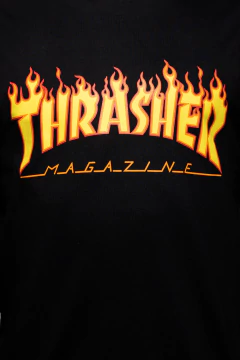 THRASHER FLAMES LONG SLEEEVE TEE (TSHTHR043) - comprar online