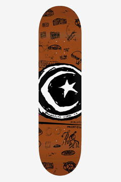 TABLA FOUNDATION STAR AND MOON DOODLE RUST (TABFOU008)