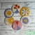 APOYA VASOS FLORAL x 6 unidades - comprar online