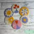 APOYA VASOS FLORAL x 6 unidades - comprar online