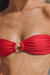 BIKINI PALMA ROJO METALIZADO