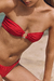 BIKINI PALMA ROJO METALIZADO - comprar online