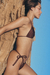 BIKINI CALIXTA CHOCOLATE METALIZADO - tienda online