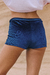 SHORT PIPA VELVET AZUL - comprar online